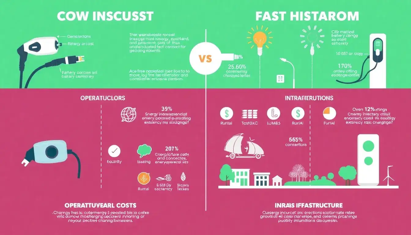 What factors influence the cost difference between slow and fast charging