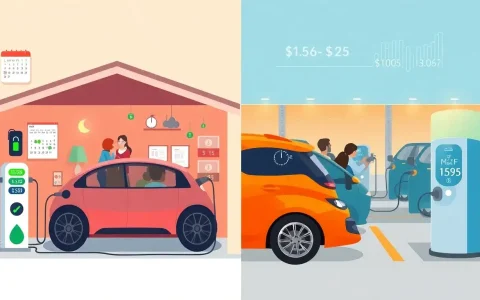 How does the efficiency of slow charging impact overall EV ownership costs