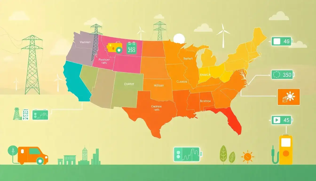 How do electricity rates vary by location and impact charging costs