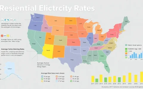 How do residential electricity rates vary within the same state