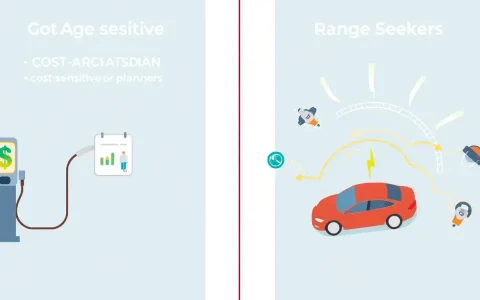 What are the main differences in charging patterns between cost-sensitive planners and range seekers