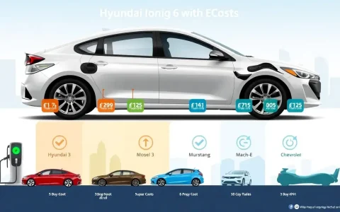How does the charging cost of the Hyundai Ioniq 6 compare to other EVs