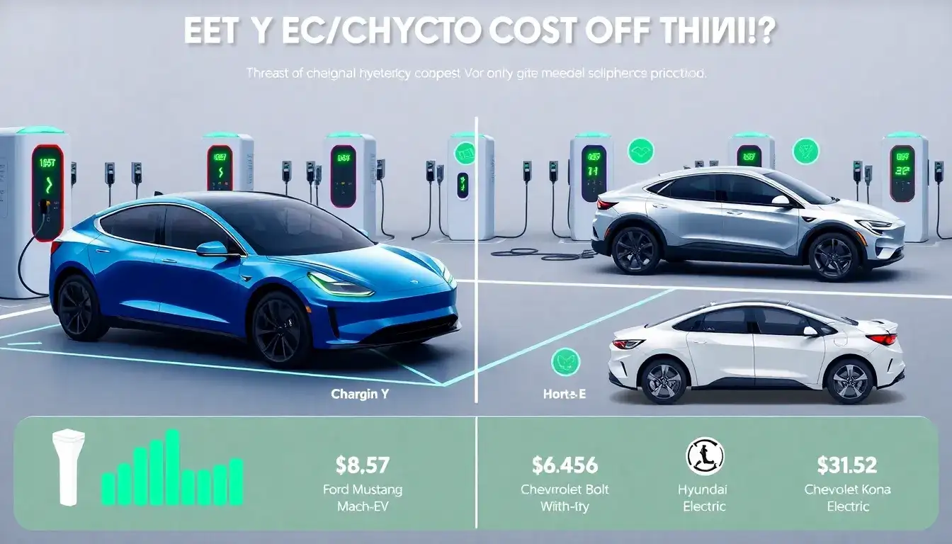 How does the cost of charging a Tesla Model Y compare to other popular EVs