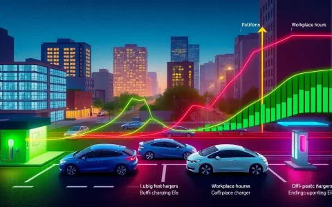 What are the peak load impacts of different EV charging behaviors