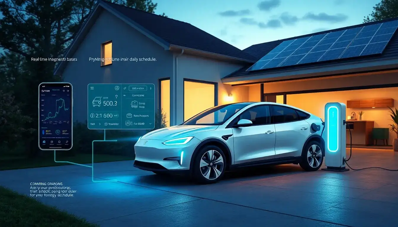 How do smart Level 2 chargers optimize charging based on daily driving schedules