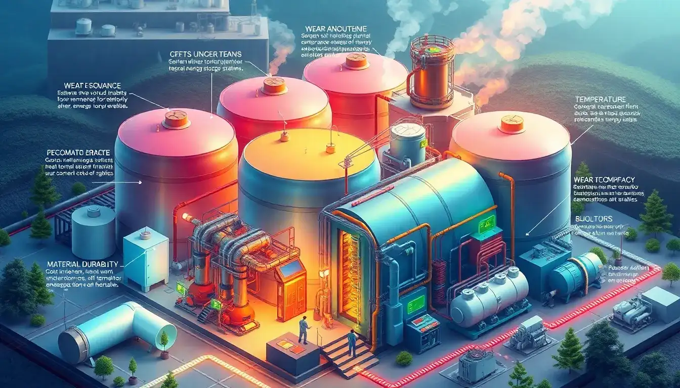 What are the main factors influencing the maintenance costs of thermal energy storage systems