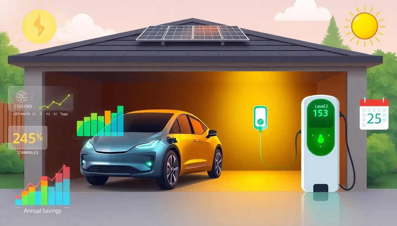 How much can I save annually by using a Level 2 charger