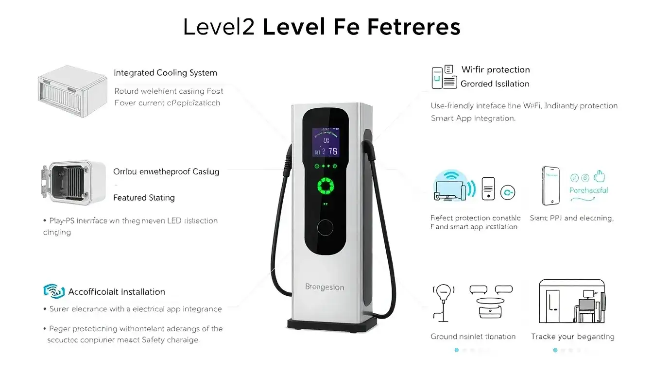 What safety features are included in smart Level 2 chargers