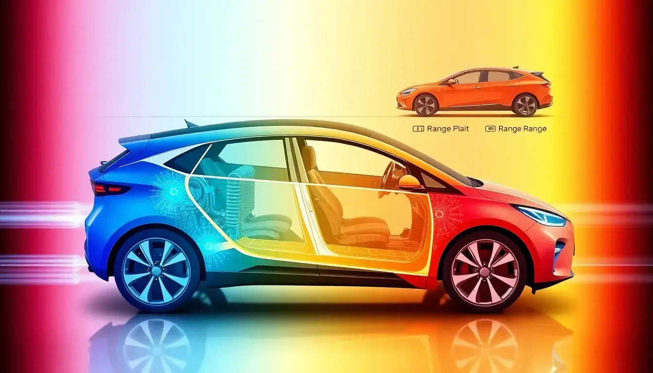 How does thermal management impact the range of electric vehicles