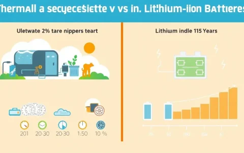 How do the lifespan expectations of thermal energy storage systems compare to those of lithium-ion batteries