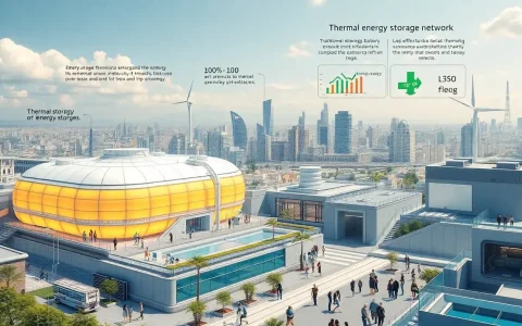 What are the potential long-term cost savings of using thermal energy storage systems over lithium-ion batteries