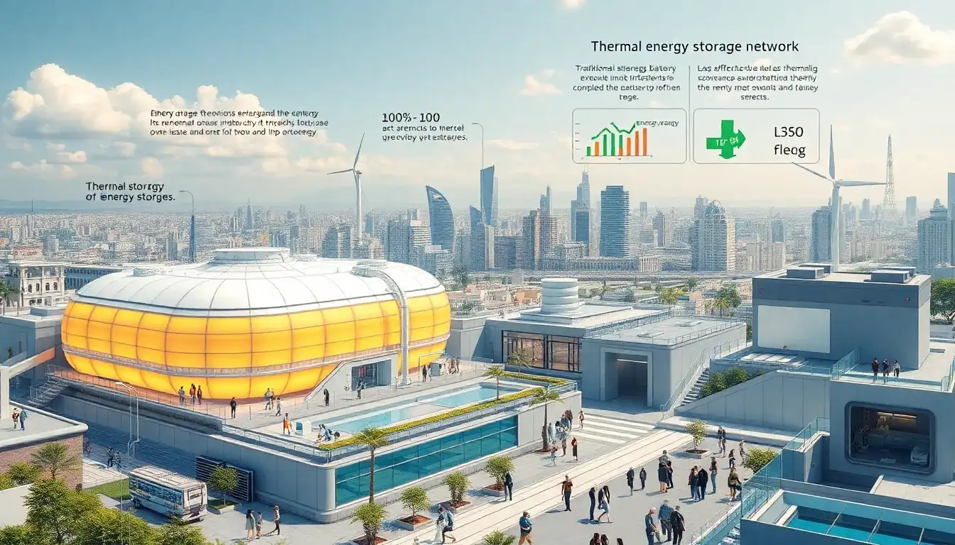 What are the potential long-term cost savings of using thermal energy storage systems over lithium-ion batteries