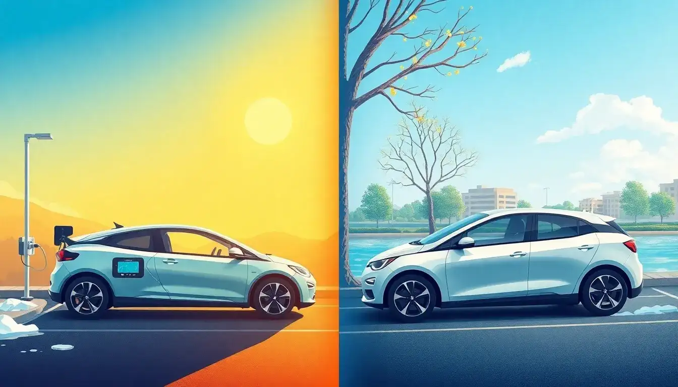 How does ambient temperature affect the lifespan of EV batteries