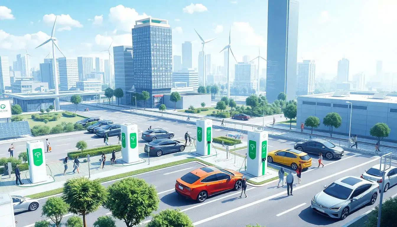 Which companies are leading in public fast charging infrastructure