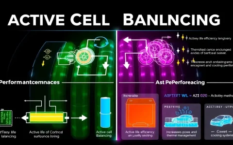 How does active cell balancing improve the overall performance of EV batteries