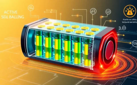 How does active cell balancing contribute to the safety of EV batteries