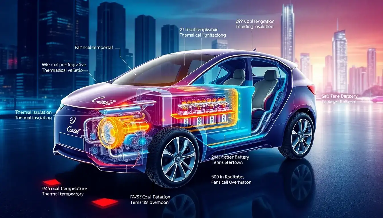 How does the thermal management system affect battery longevity in EVs