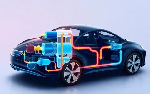 What role does the refrigerant loop play in EV thermal management