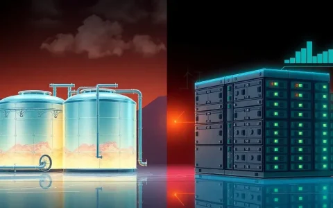 How do the costs of thermal energy storage systems compare to those of lithium-ion batteries