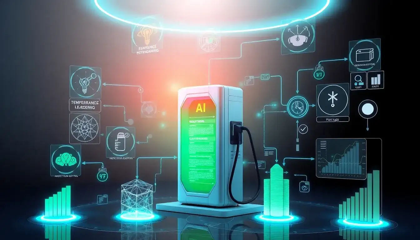 What specific AI algorithms are used in BMS for fast charging