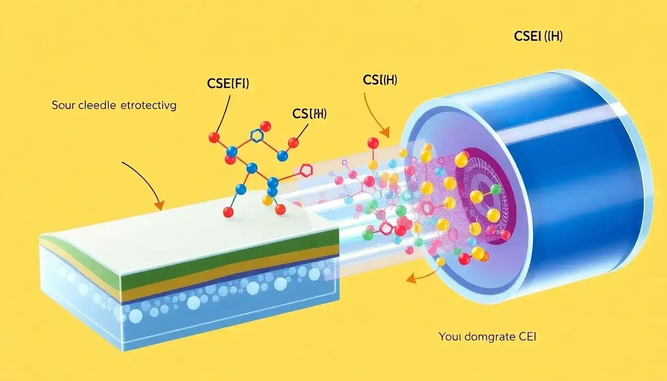 How do electrolyte additives like VSF stabilize the SEI and CEI