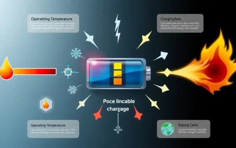 How does increasing the operating temperature and charging rate affect battery degradation
