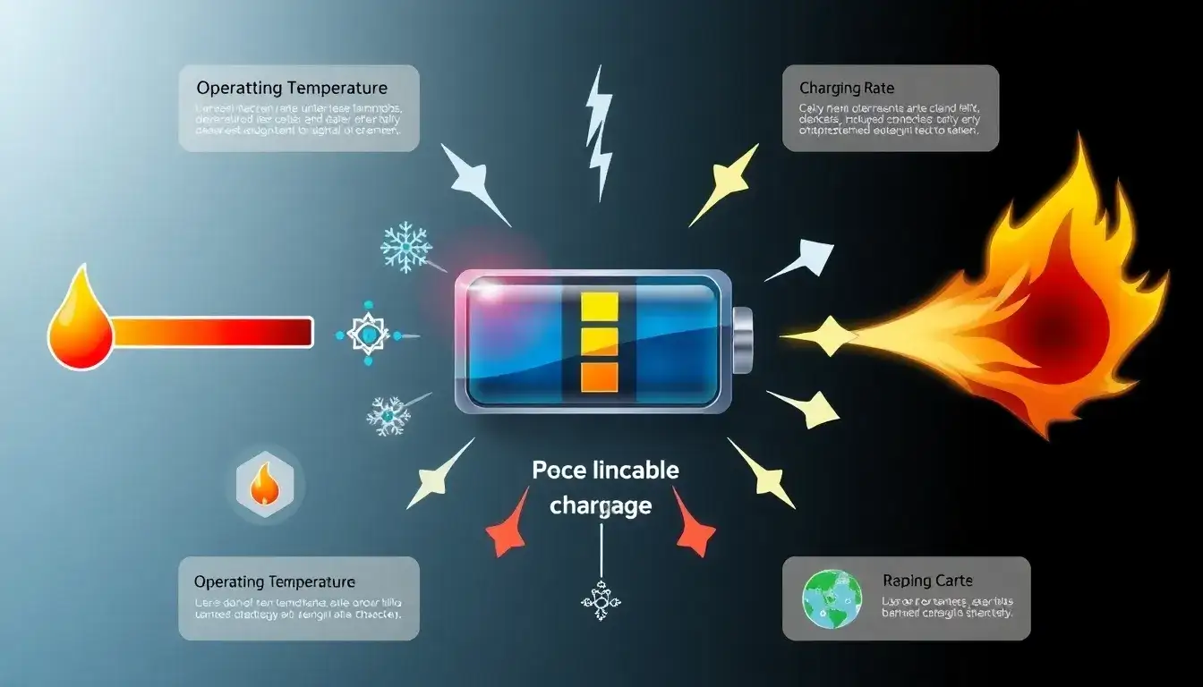 How does increasing the operating temperature and charging rate affect battery degradation