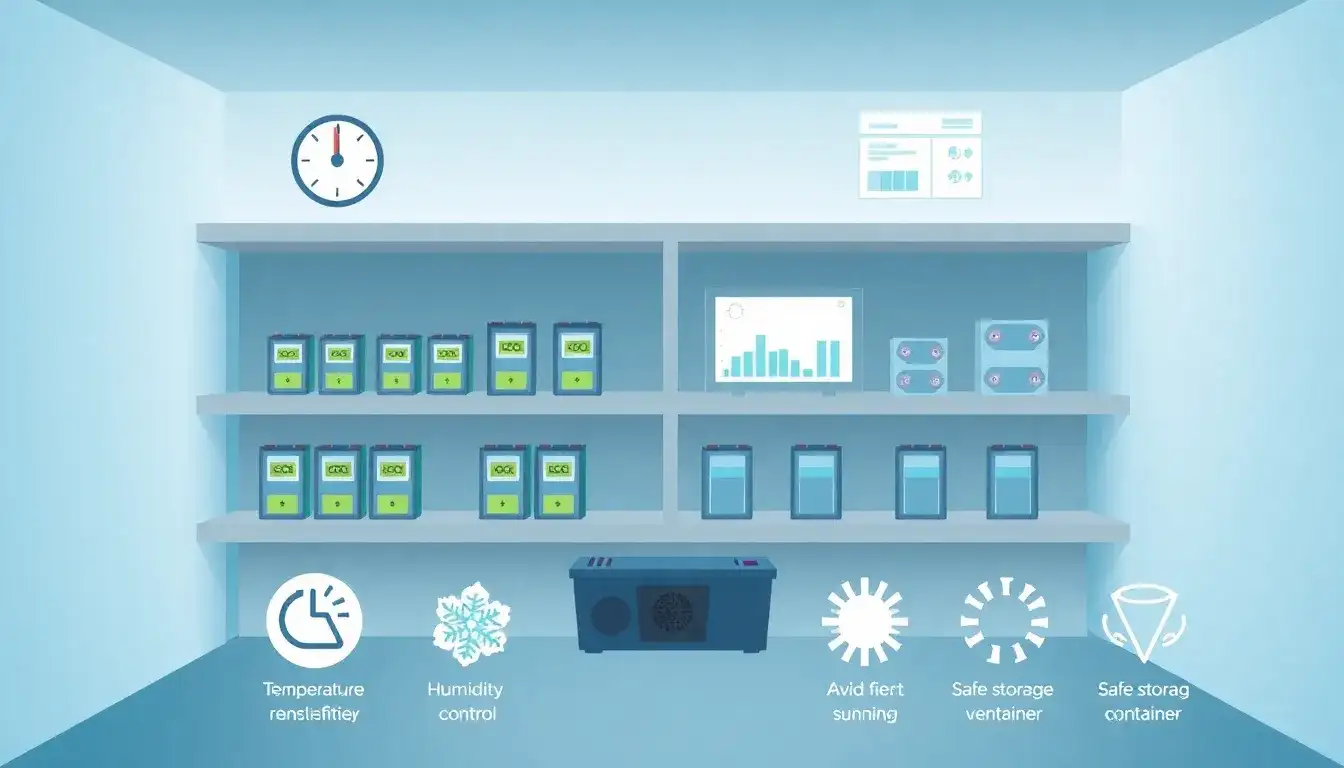 What are the best practices for storing lithium-ion batteries to prevent degradation