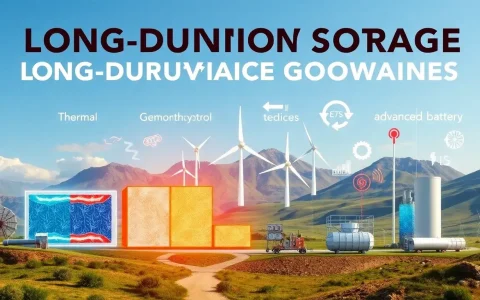 How does the efficiency of thermal energy storage compare to other long-duration energy storage technologies