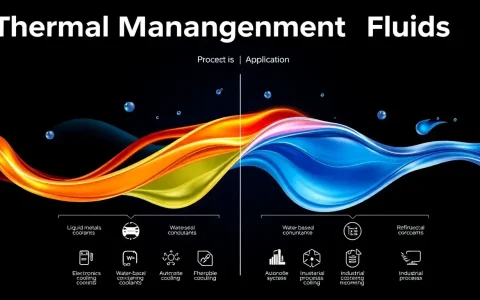 How do different thermal management fluids compare in efficiency