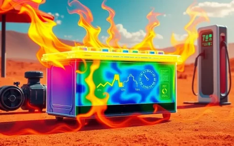 What are the signs that an EV battery is deteriorating due to heat