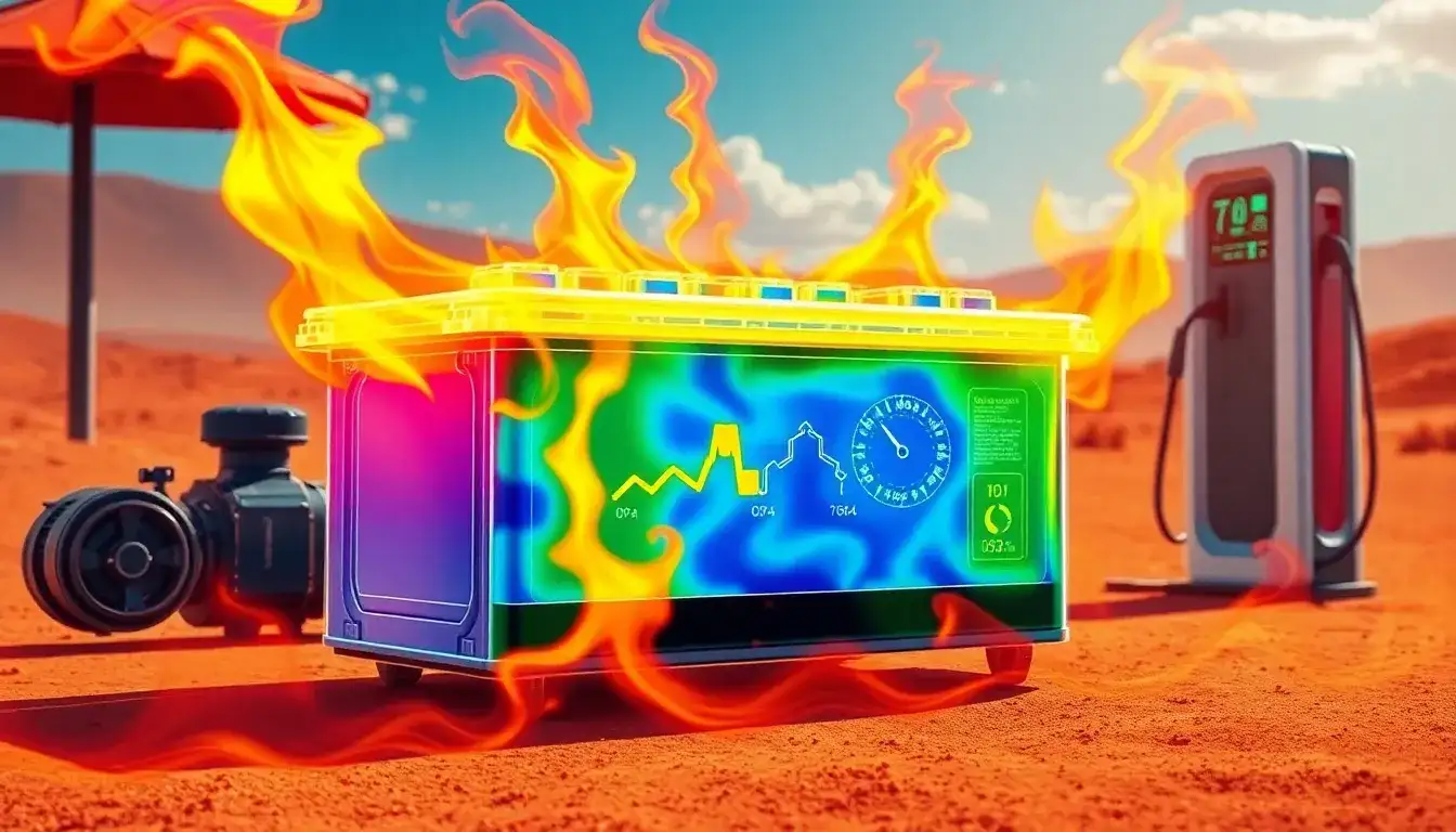 What are the signs that an EV battery is deteriorating due to heat