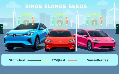 How does the charging speed of different EV models compare