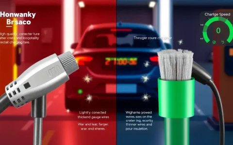 How does the quality of charging cables impact EV charging efficiency
