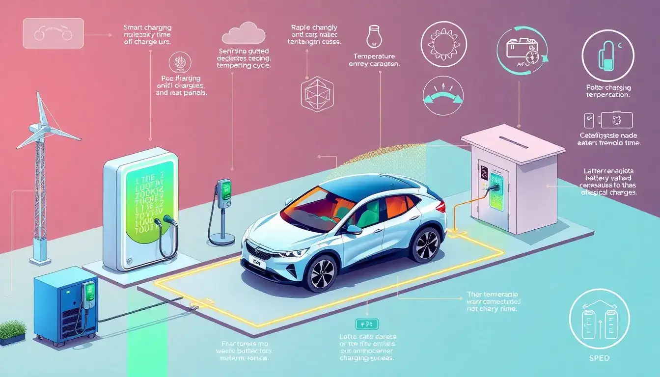 How does the electrical system of an EV influence charging times