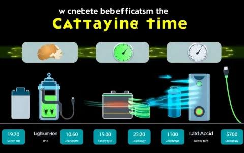 How does battery type affect charging time