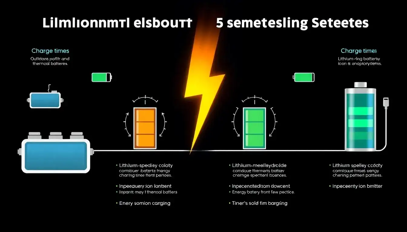 How does lithium-ion battery technology compare to other types in terms of charging speed