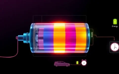 How does the energy density of a battery affect its charging time