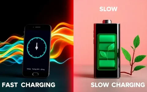 How does fast charging compare to slow charging in terms of battery degradation