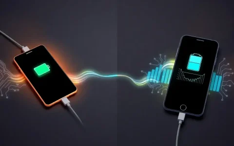 How does the type of charging cable impact battery life