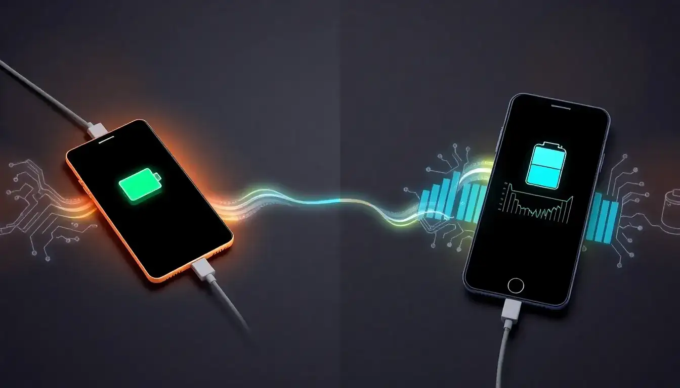 How does the type of charging cable impact battery life