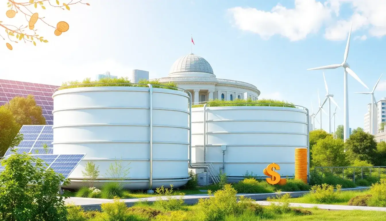 What role do government incentives play in reducing the cost of thermal energy storage systems