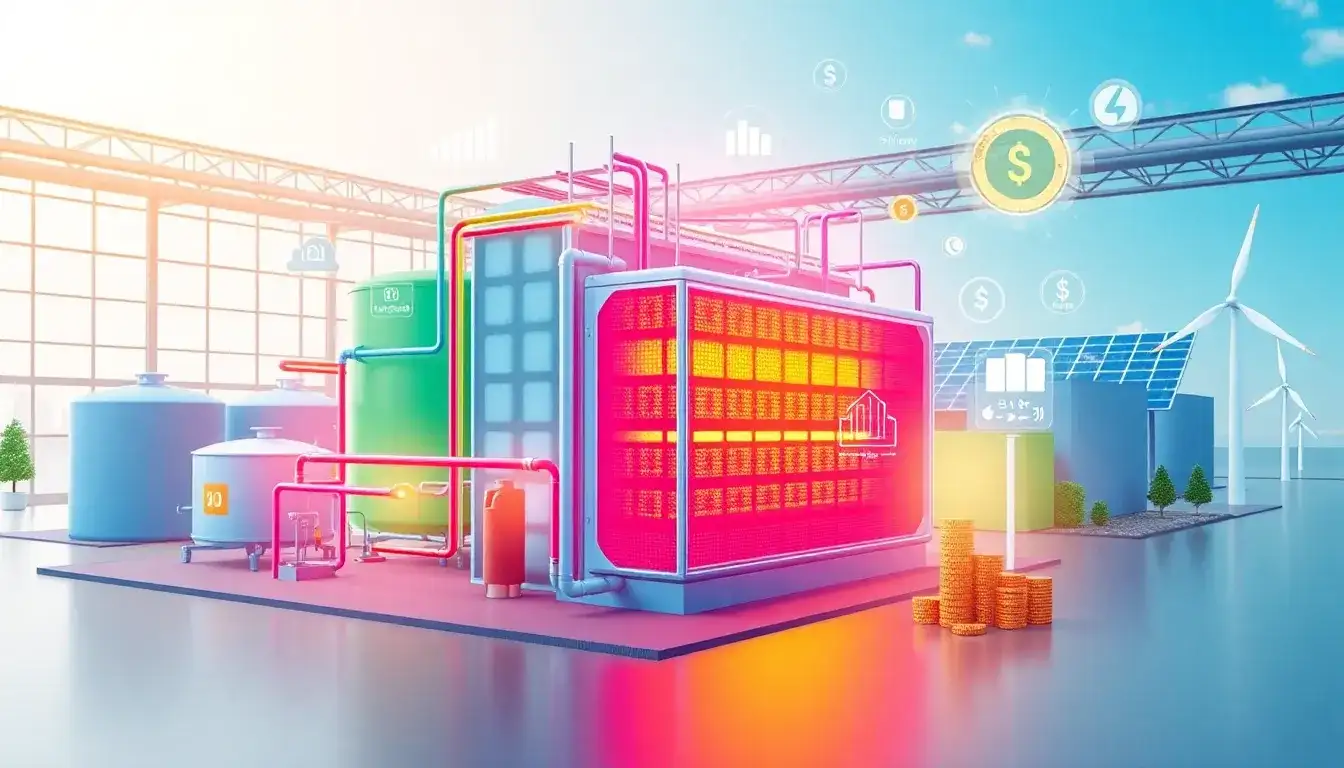 How does the efficiency of thermal energy storage systems influence their cost