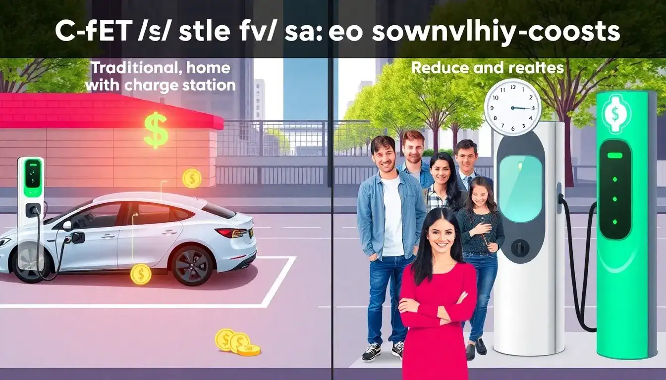 How do DC fast chargers affect the overall cost of EV ownership