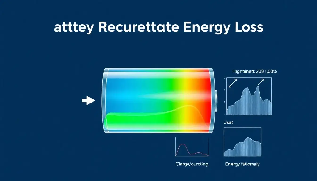 How does the charging current influence energy loss in batteries
