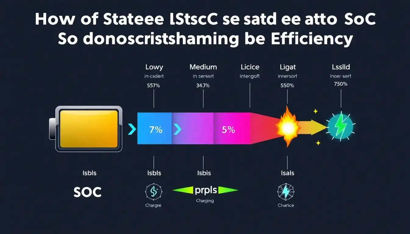 How does the state of charge (SoC) impact charging efficiency
