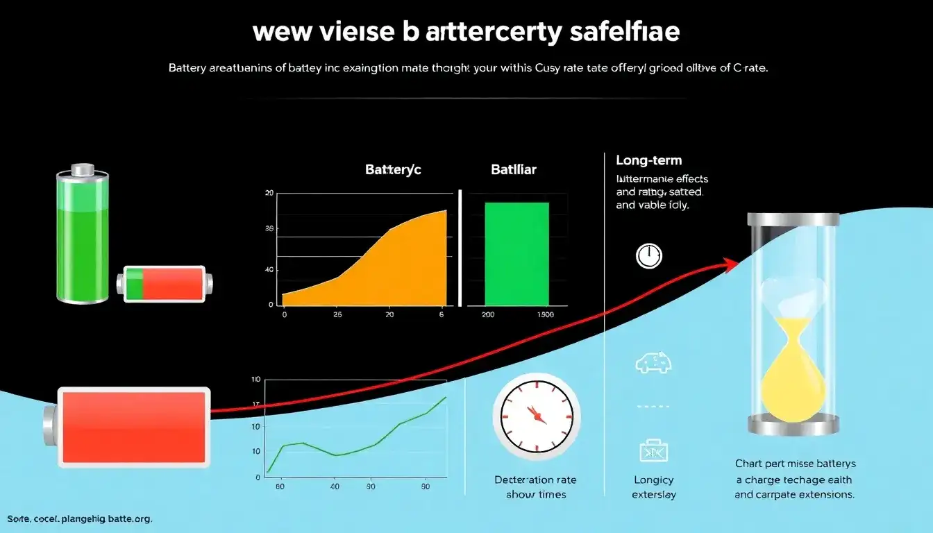 How does a higher C-rate impact battery lifespan