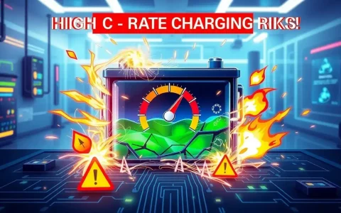 What are the risks of using a high C-rate for battery charging