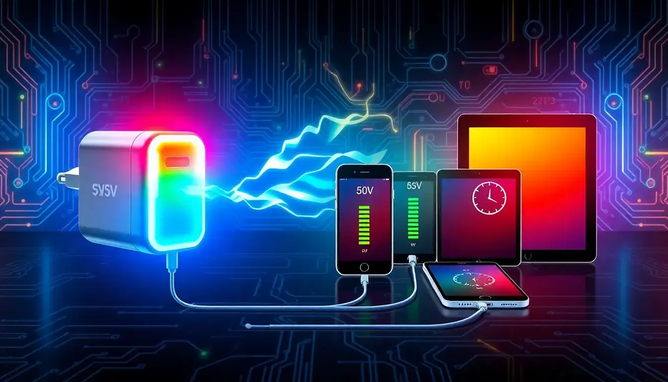 How does the voltage of a charger affect charging speed
