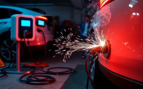 Why is it important to never use a multiplug adapter or extension cord with EV chargers